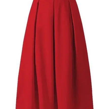 High Waist Pleated Skirt