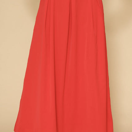 High Waist Pleated Skirt