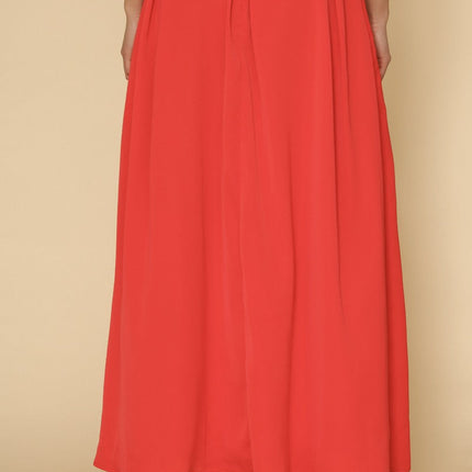 High Waist Pleated Skirt