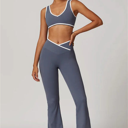 The Stamina Sports Bra Flared Leggings 2-Piece Set
