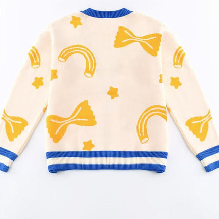 Al dente pasta knit sweater