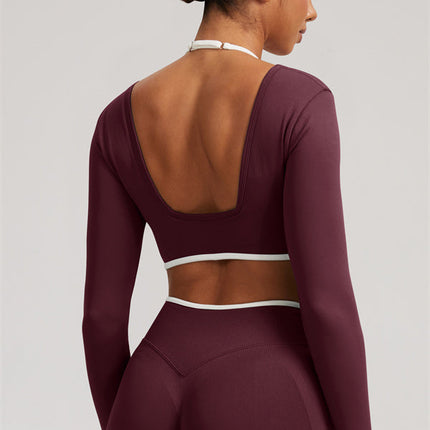 The Elevate Long Sleeve Crop top Leggings 2-Piece Set