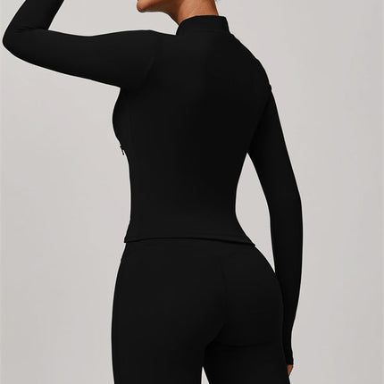 The Refresh Jacket Sports Bra Flared Leggings 3-Piece Set