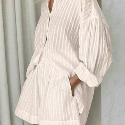 Miss Sparkling 2-piece matching long sleeve and shorts set