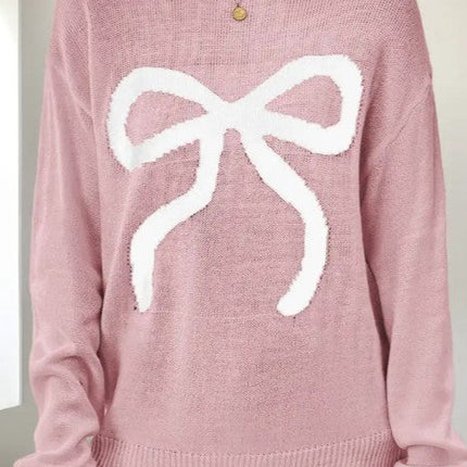 Long Sleeve Crew Neck Knit Sweater