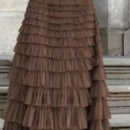 Ruffled Maxi Skirt