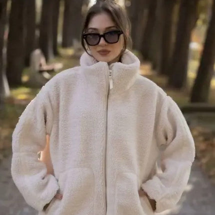 Zip-up Faux Fur Jacket
