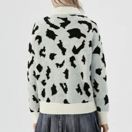 Leopard Knit Sweater