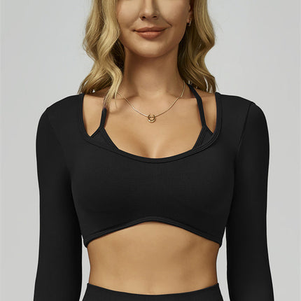 The Prime Long Sleeve Crop Top Leggings 2-Piece Set