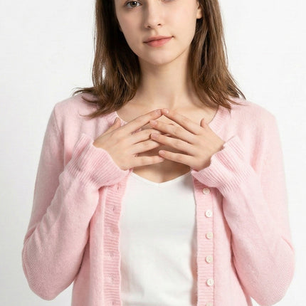 Sweetheart Ruffle-Trim Cardigan