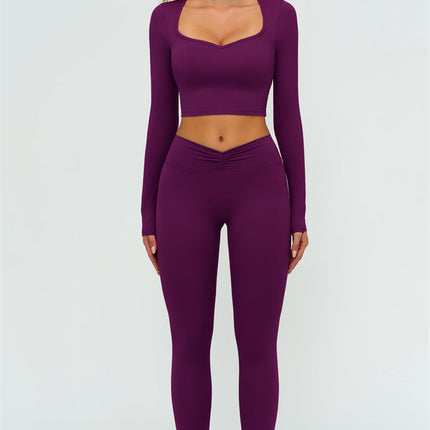 The Lushness Long Sleeve Crop top