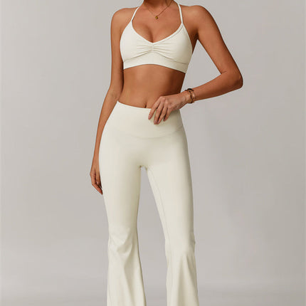The Delicate Sports Bra Flared Leggings 2-Piece Set