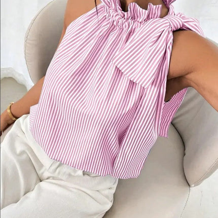 Striped Halter Top
