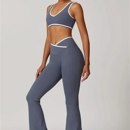The Stamina Sports Bra Flared Leggings 2-Piece Set
