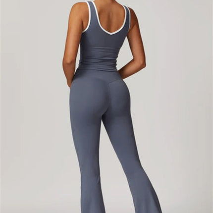 The Stamina Tank Top Flared Leggings 2-Piece Set
