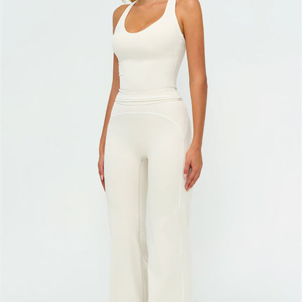 The Amara Crop Top Flared Leggings 2-Piece Set