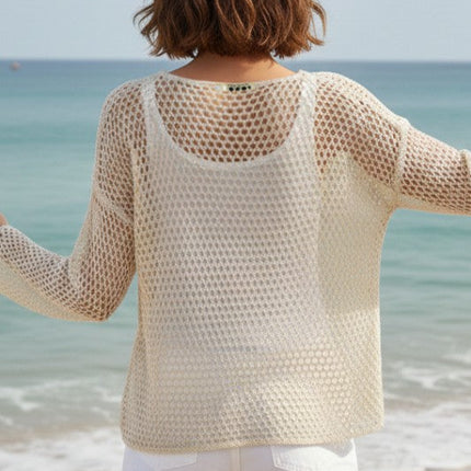 Miss Sparkling Women's Crochet Knit Top