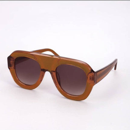 Miss Sparkling Retro Oversized Square Sunglasses