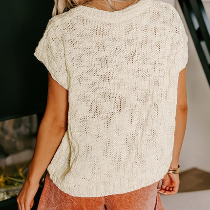 Miss Sparkling Textured Sweater Top