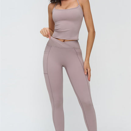 The BoldFit Crop Top Leggings 2-Piece Set