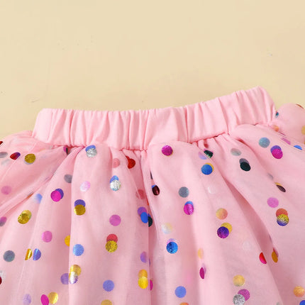 Children's Ruffled Graphic Bodysuit and Skirt Set