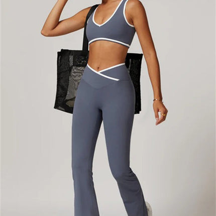 The Stamina Sports Bra Flared Leggings 2-Piece Set