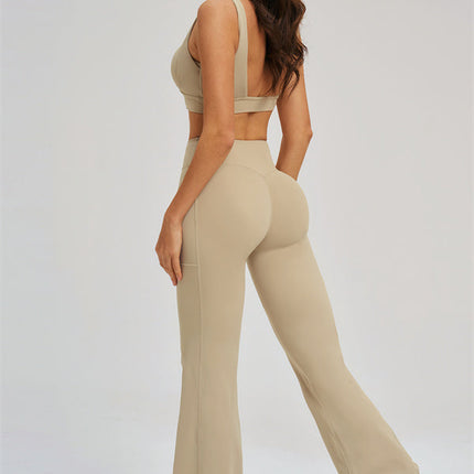The Sizzle Sports Bra Flared Leggings 2-Piece Set
