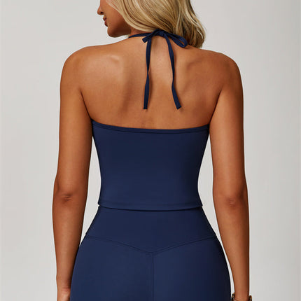 The Surge Halter Crop Top Shorts 2-Piece Set