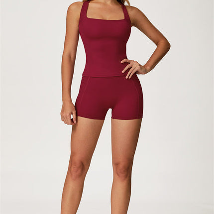 The Glacier Crop Tank Shorts 2-Piece Set