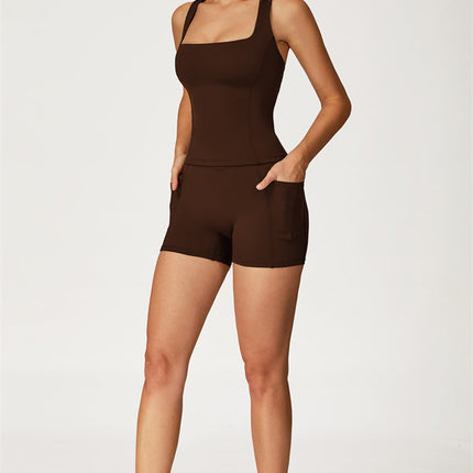 The Glacier Crop Tank Shorts 2-Piece Set