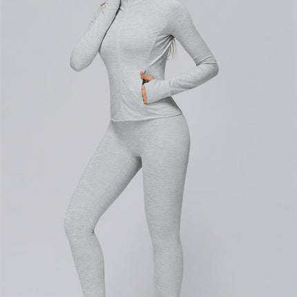 The Radiance Jacket Sports Bra Leggings 3-Piece Set