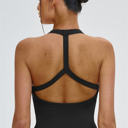 The Slate Y-Back Top Flared Leggings 2-Piece Set