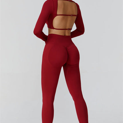 The Reign Long Sleeve Crop Top Leggings 2-Piece Set