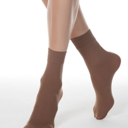 Conte Microfibra 50 Den - 1 pair Classic Elegant Elastic Women's Socks - One Size #8S-10SP