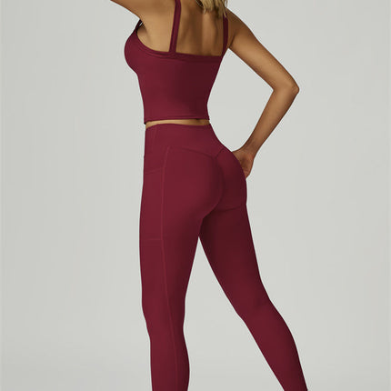 The Flourish Crop Tank Leggings 2-Piece Set