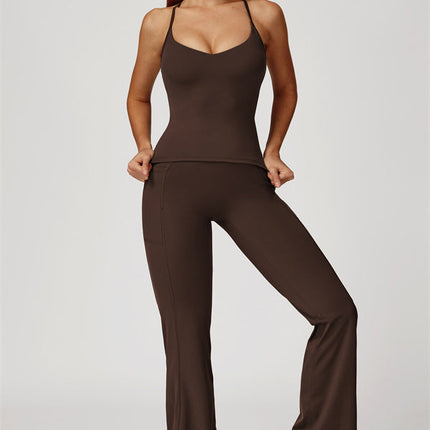 The Propel Crop Top Flared Leggings 2-Piece Set