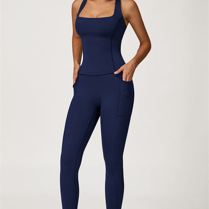 The Glacier Crop Tank Leggings 2-Piece Set