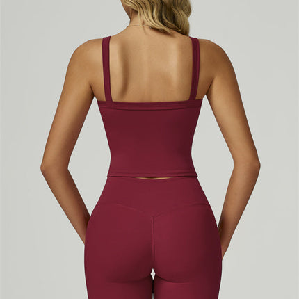 The Flourish Crop Tank Flared Leggings 2-Piece Set