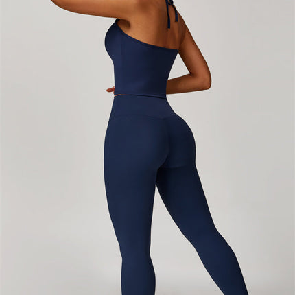 The Surge Halter Crop Top Leggings 2-Piece Set