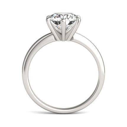 2.00 CTW AGI Certified Lab Grown Diamond Solitaire Engagement Ring – G-VS Clarity, 14K White Gold