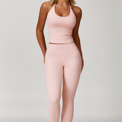 The Surge Halter Crop Top Leggings 2-Piece Set