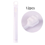 12pcs Wavy White