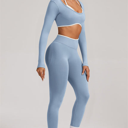 The Elevate Long Sleeve Crop top Leggings 2-Piece Set