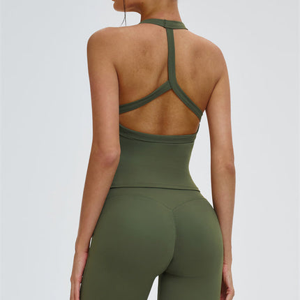 The Slate Y-Back Top