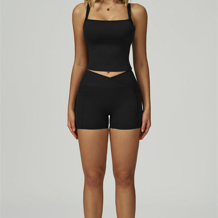 The Flourish Crop Tank Shorts 2-Piece Set