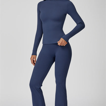 The Oasis Long Sleeve T-shirt Flared Leggings 2-Piece Set