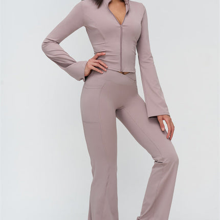 The BoldFit Jacket Flared Leggings 2-Piece Set