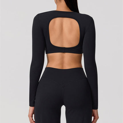 The Nestle Long Sleeve Crop Top Straight Leg Pants 2-Piece Set