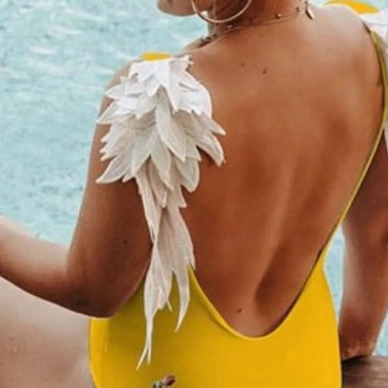 Backless Wide Strap Parent-Child Swimwear