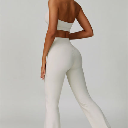 The Bold Halter Sports Bra Flared Leggings 2-Piece Set